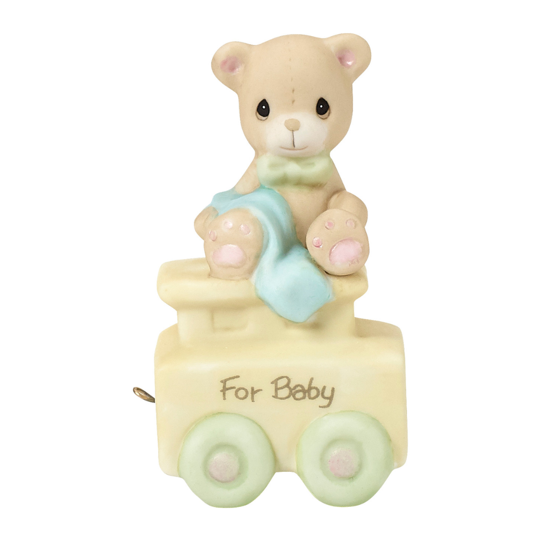 Precious Moments Birthday Train "May Your Birthday Be Warm", Newborn 