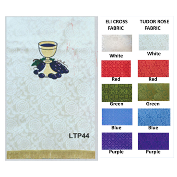 Chalice & Grapes Parament Chalice Pulpit Scarf-LTP44