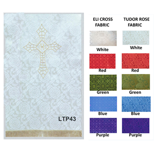 Chalice & Grapes Parament Cross Pulpit Scarf-LTP43