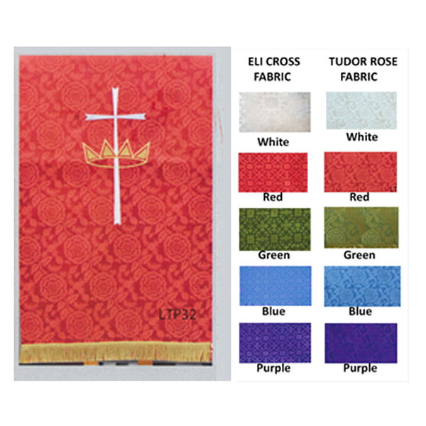 Come Holy Spirit Parament Cross & Crown Pulpit Scarf-LTP32