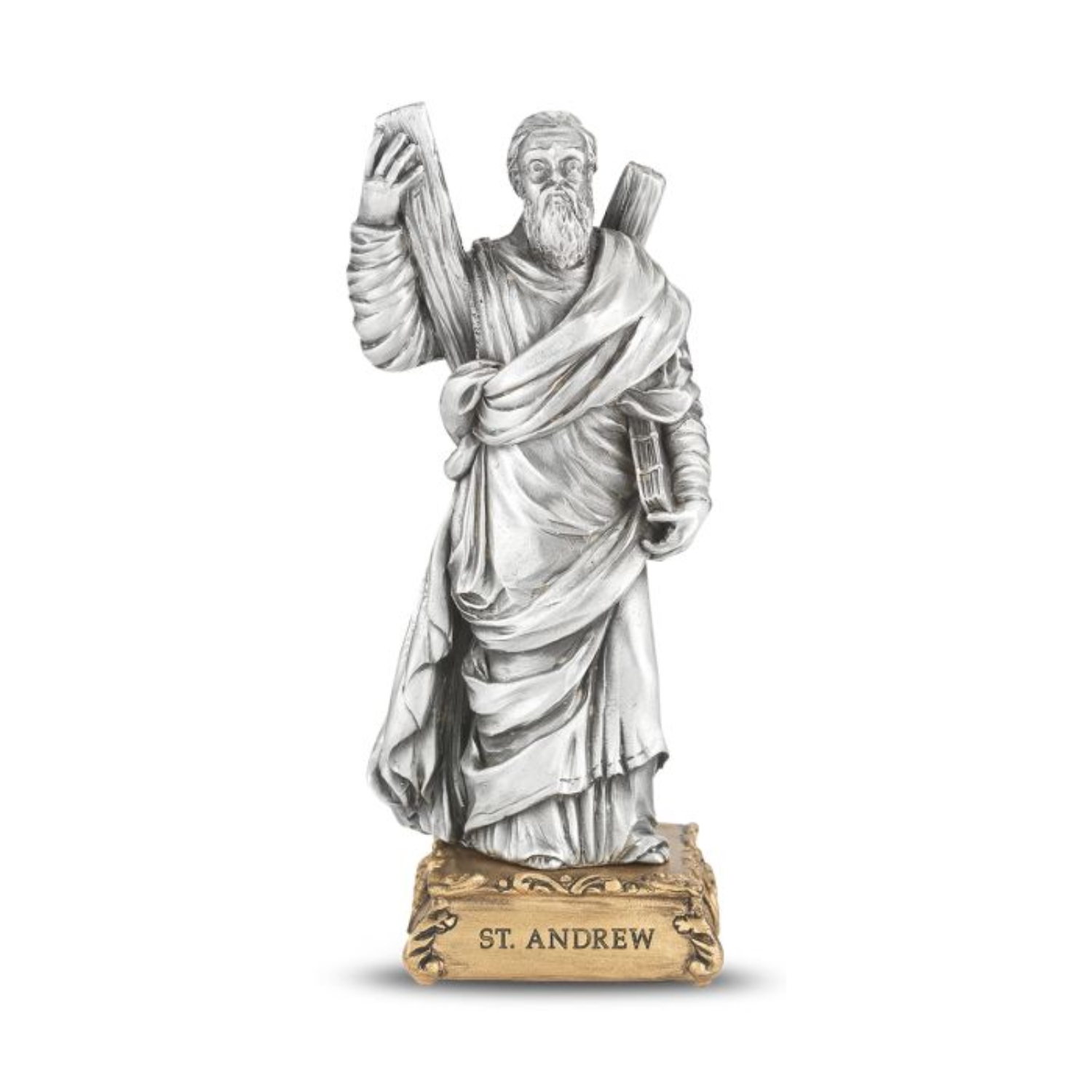 Pewter Statue St. Andrew, 4.5"
