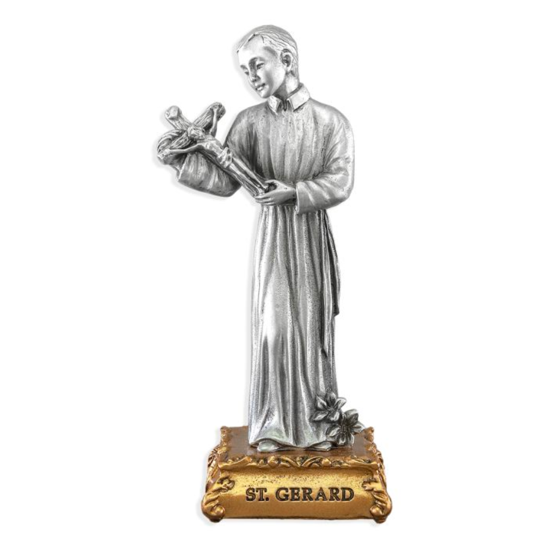 Pewter Statue St. Gerard, 4.5"