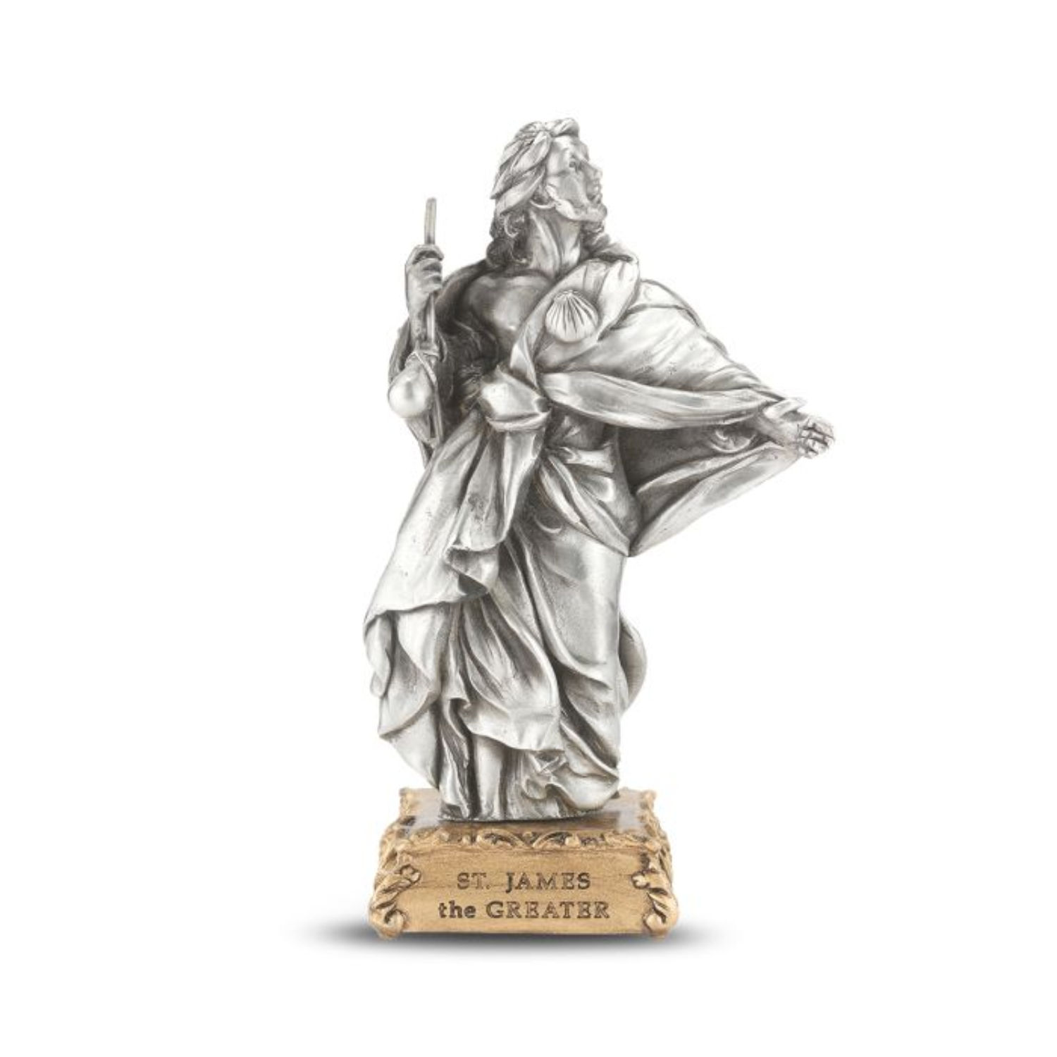 Pewter Statue St. James the Greater, 4.5"