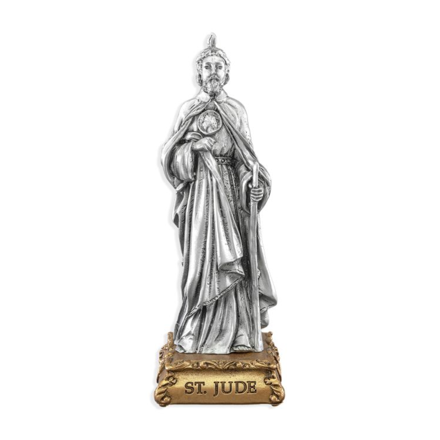 Pewter Statue St. Jude, 4.5"