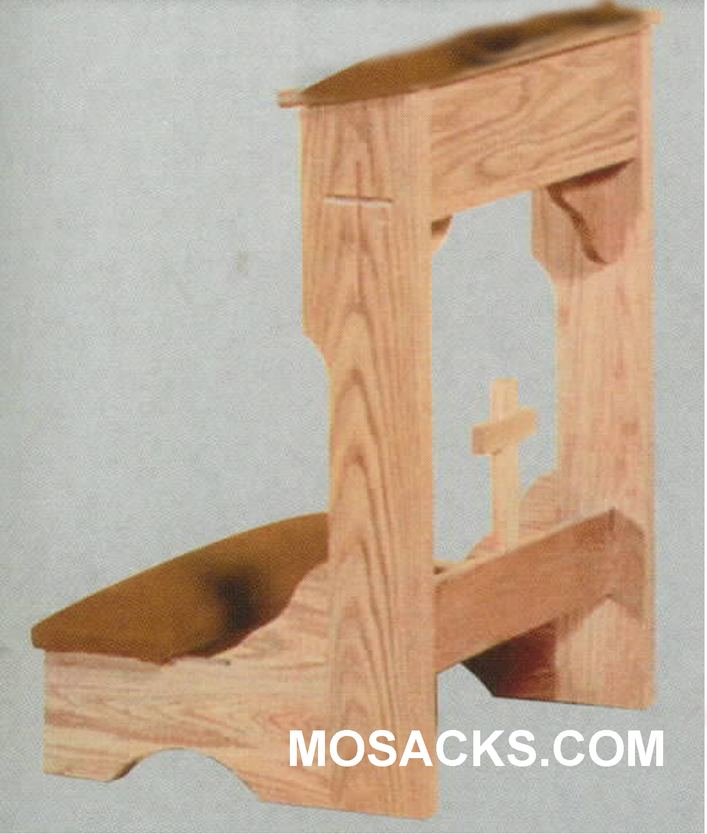 Prie Dieu Kneeler/shelf & padded armrest 22" w x 21" d 32" H 40-2122A