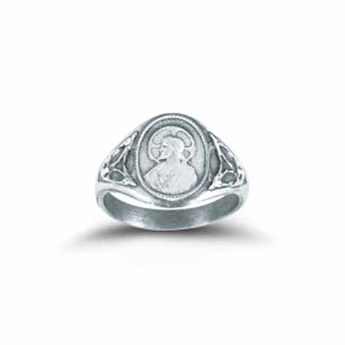Ring Sacred Hrt Scapular Ring with O.L. of Mt. Carmel Sizes: 5-9 R4201