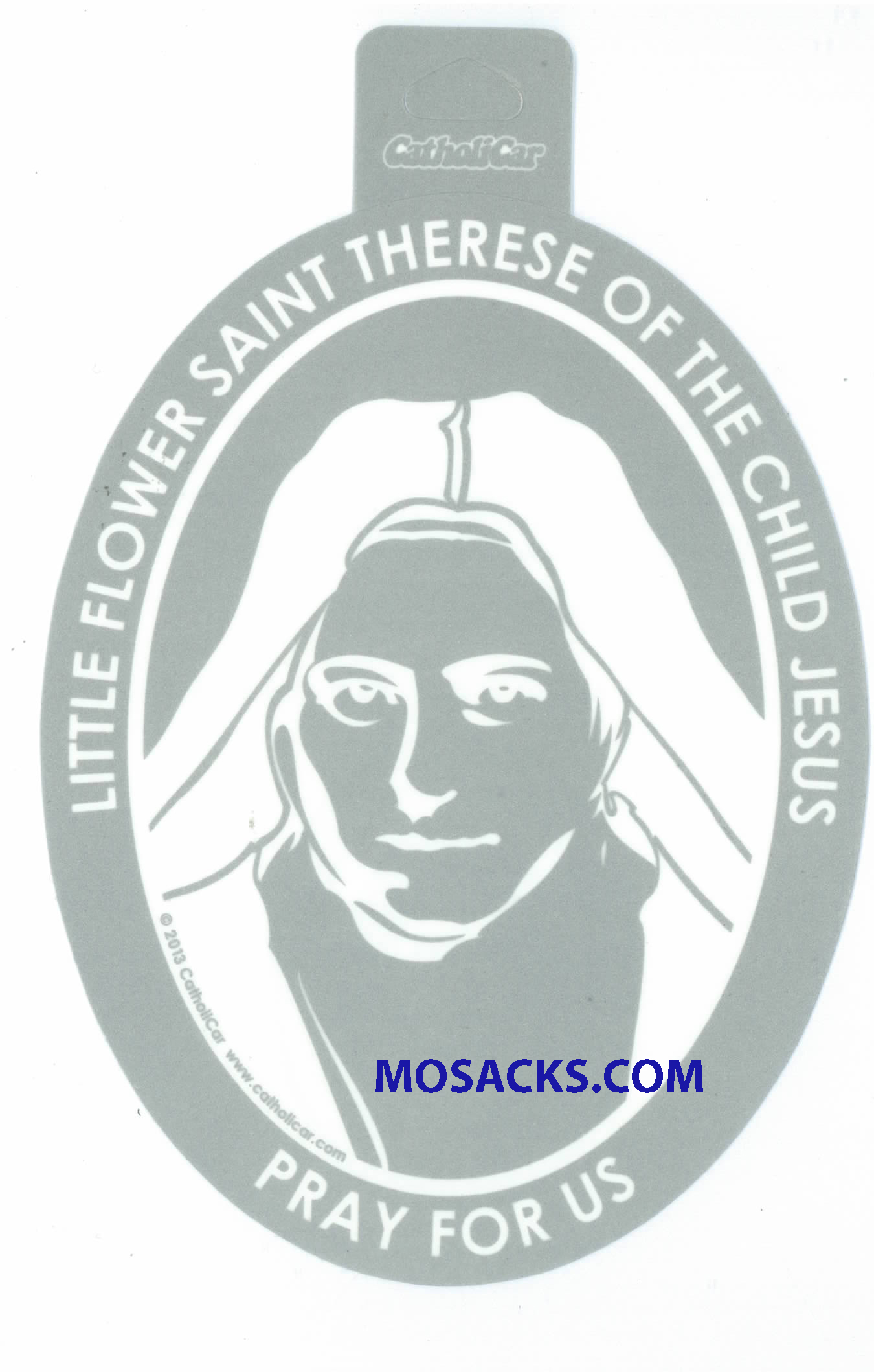 Saint Therese Little Flower Oval Decal