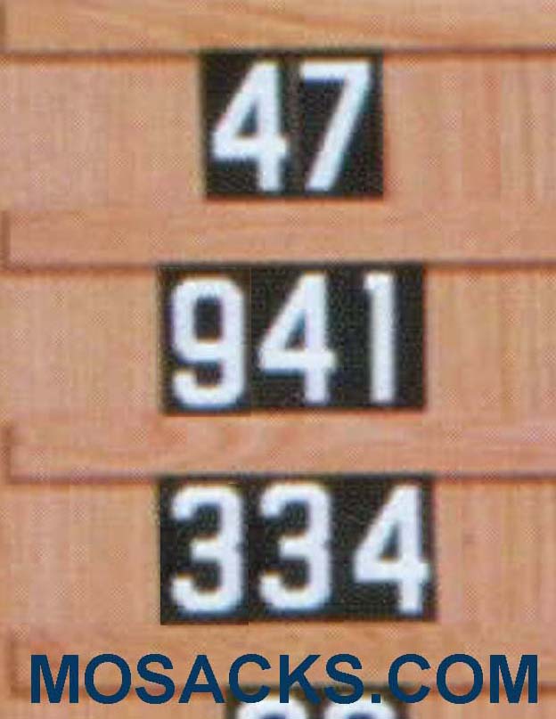 Set of Hymn Board Numbers (0-9) 2" w x 3-1/2" h 40-4290N
