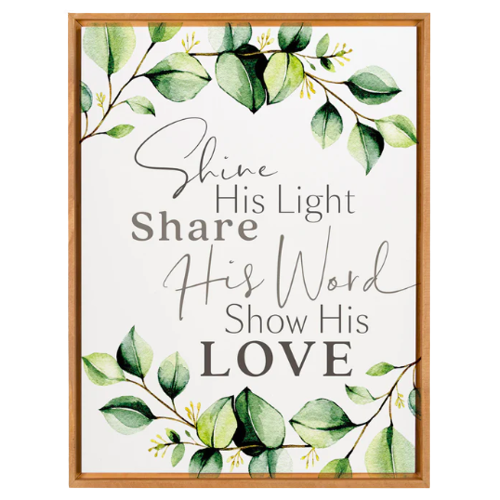 "Shine His Light..." Framed Art