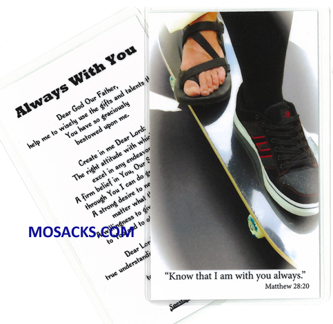 Sports Skateboard Laminated Holy Card 477-SKATEBOARD