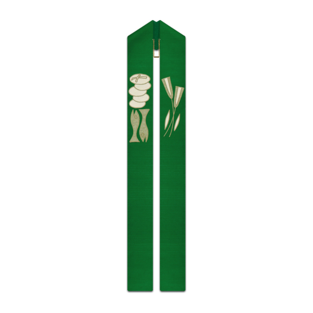 Slabbinck Overlay Stole Green Eucharist