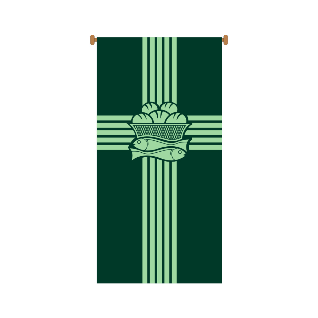 Slabbinck "Cross & Fish" Inside Banner (Small)