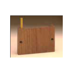 Solid Oak Pew Rack with Pencil Holder 