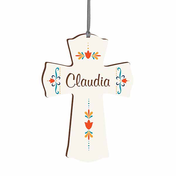 Spanish Tile Mini Cross