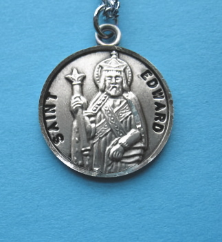St. Edward Sterling Silver Medal, 20" S Chain, S-9546-20S