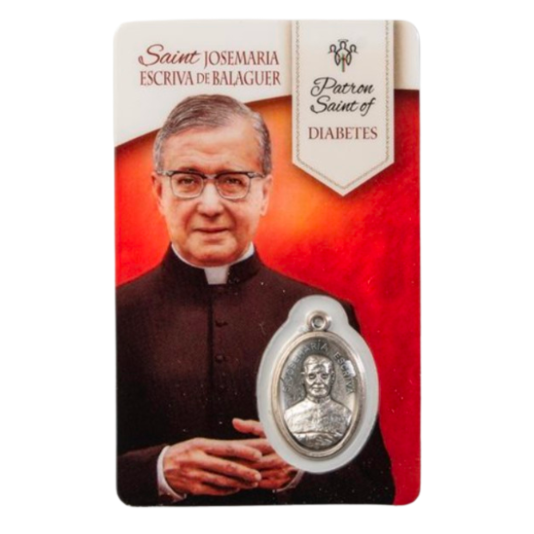 St. Josemaria Escriva Holy Card (Diabetes Prayer)
