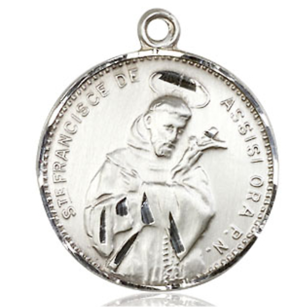 Sterling Silver St. Francis of Assisi Pendant