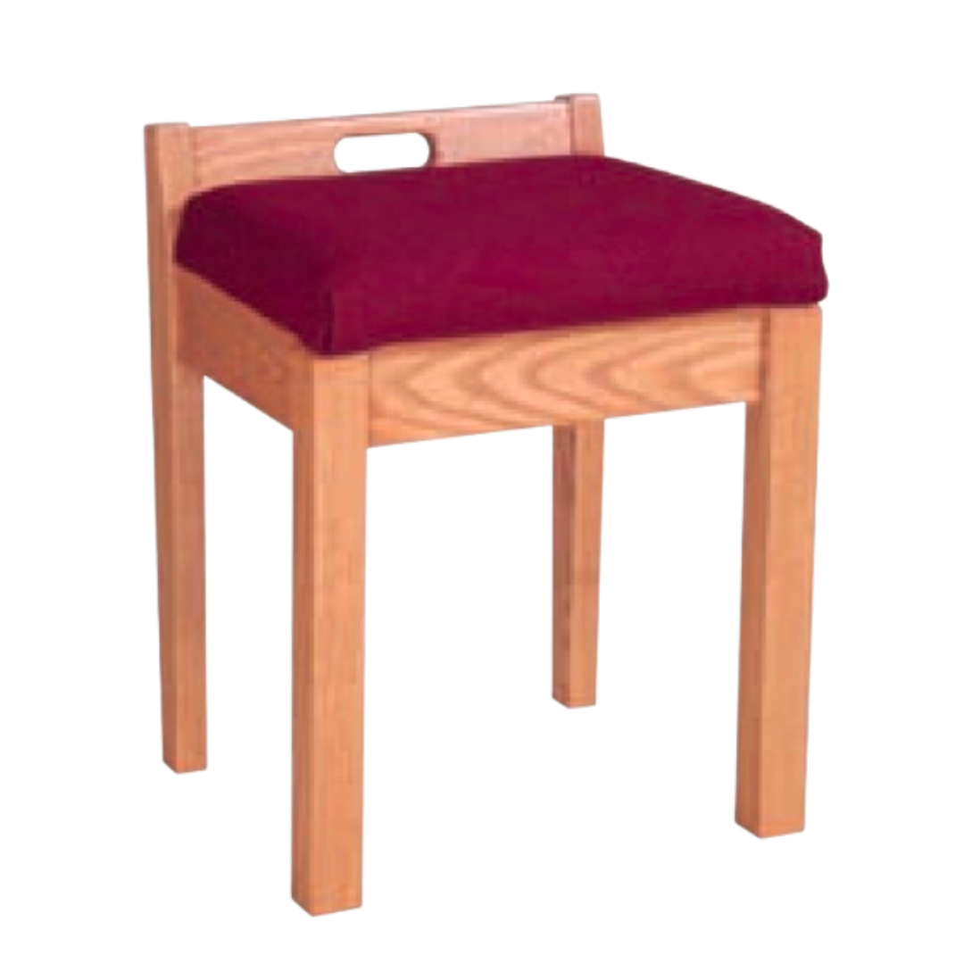 Stool w/Fixed Cushion (18" W x 17" D 20" H)