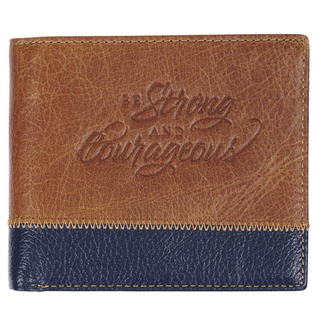 Strong and Courageous Leather Wallet