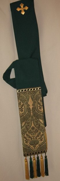 Hunter Green Deacon Stole, Theological Threads, #T6872HAHG