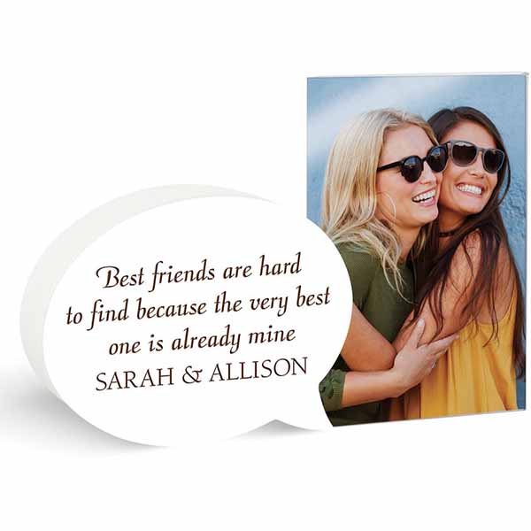 White Wood Bubble Photo Frame