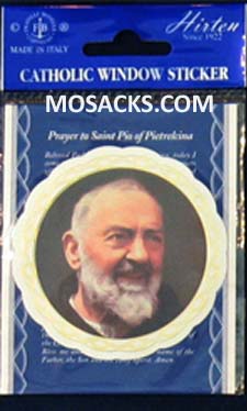 Window Sticker Padre Pio 12-393-523
