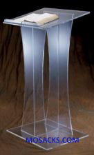 W Brand Acrylic Lectern 24"wx20"dx48"h 40-3304