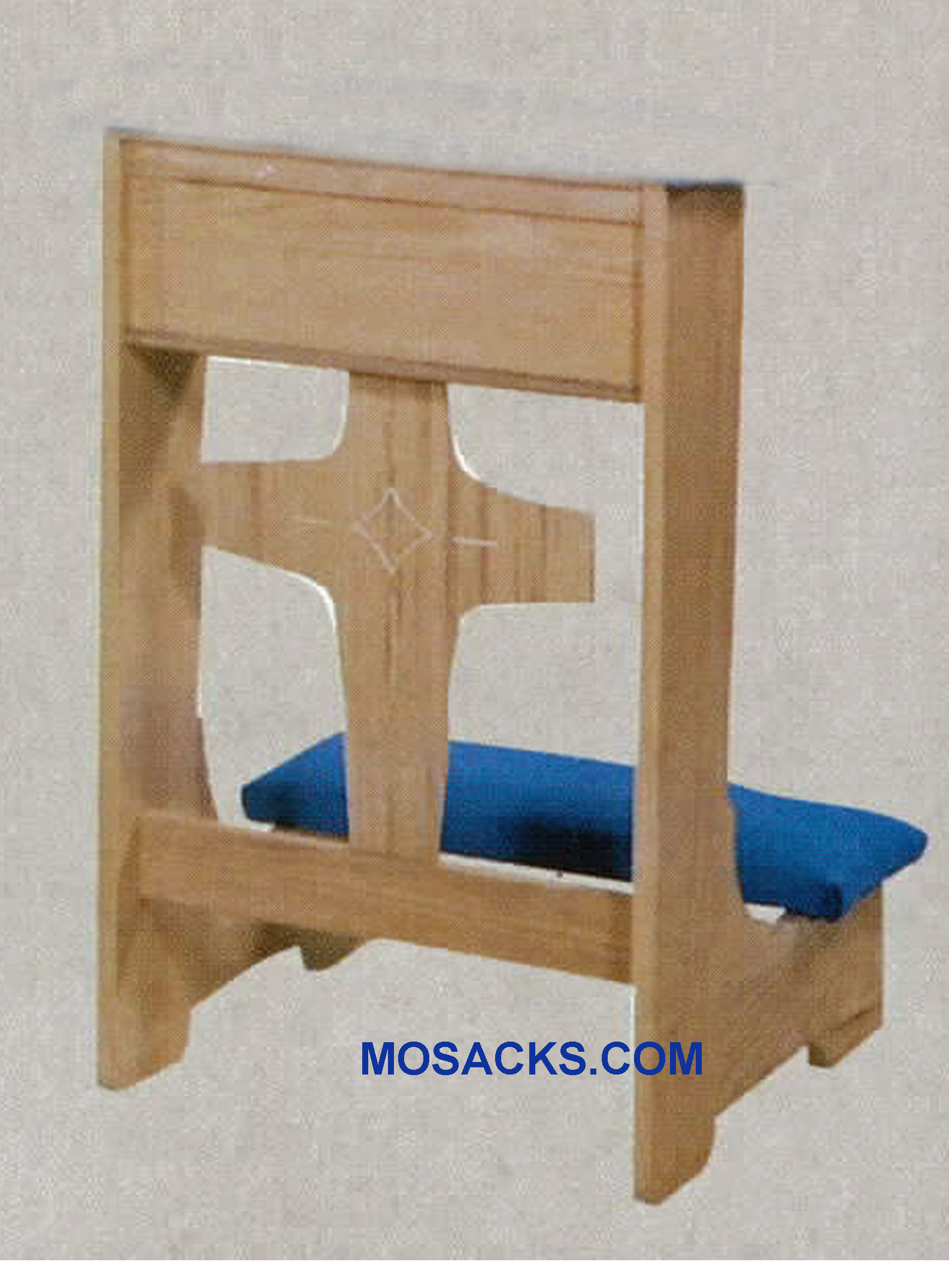 W Brand Prie Dieu Kneeler w/ shelf 22" w x 21" d x 32" h 40-53