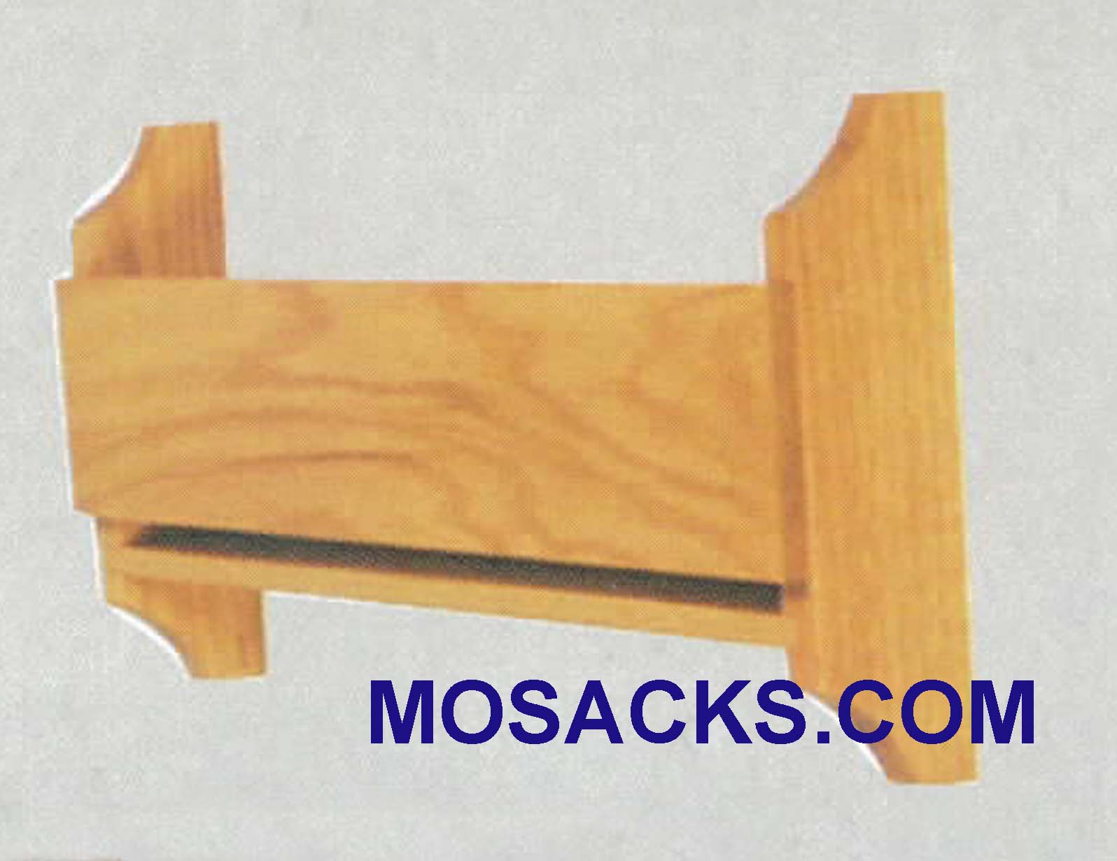 Wood Hymn Book Rack Interior: 18"w x 2-1/4"d  40-255