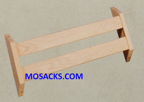 Wood Hymn Book Rack Unfinished Pew Accessory Exterior: 20" w x 9" h 40-4224