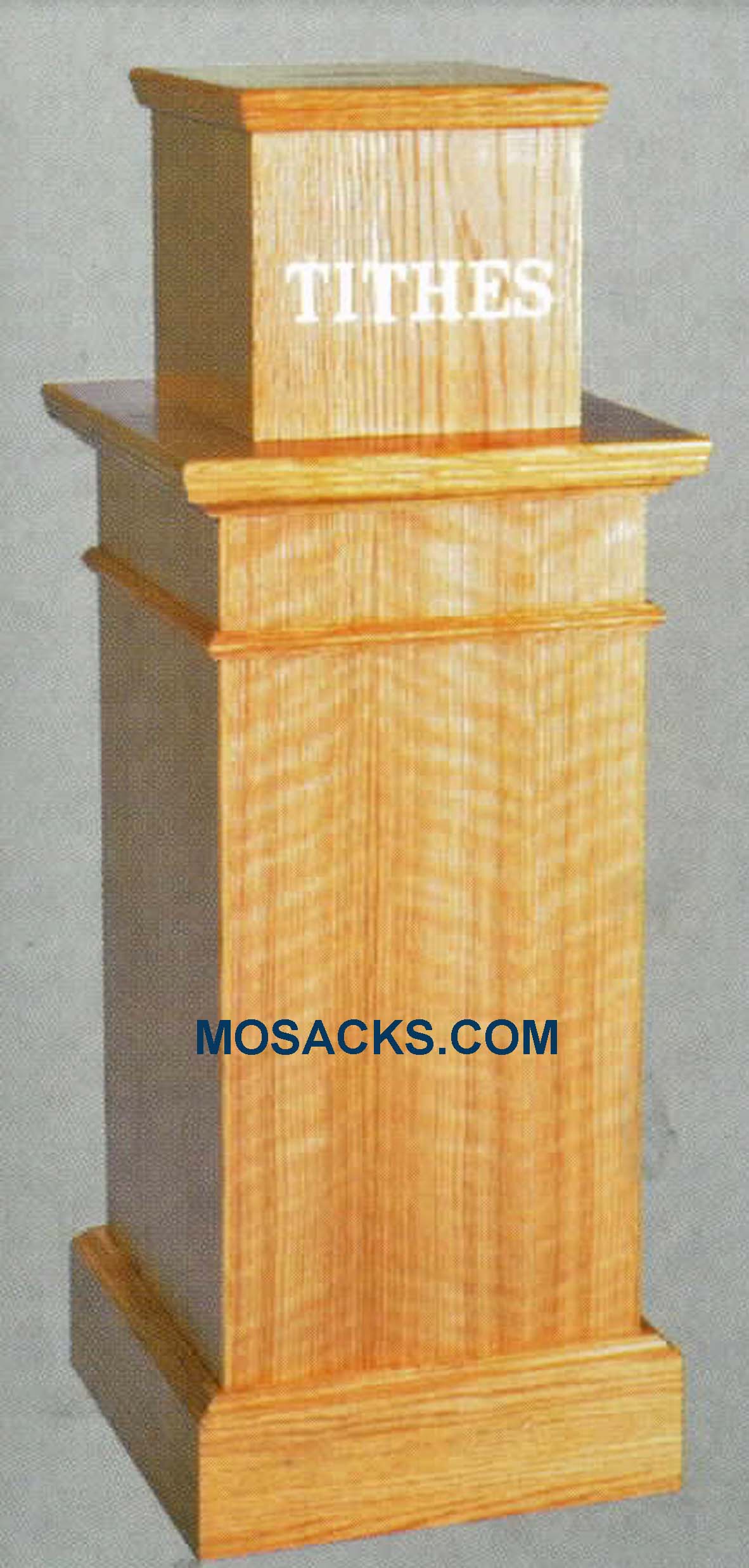 Wooden TITHES Box 16" w x 16" d x 42" h 40-1162