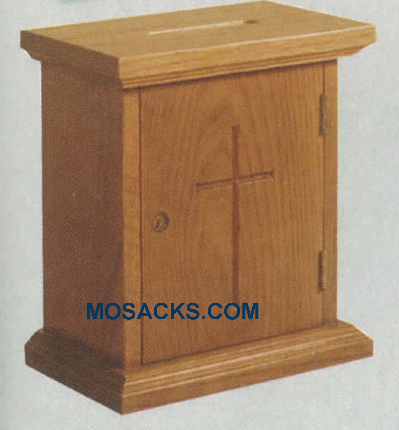 Wooden Wall Offering Box 10" w x 6" d x 11" h 401