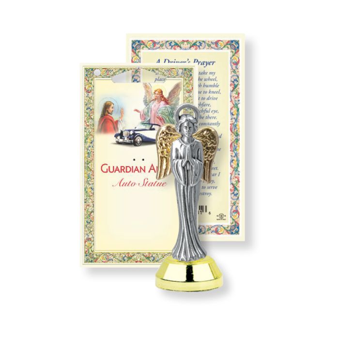 Auto Statue Guardian Angel Antique Silver (12-1616-350)