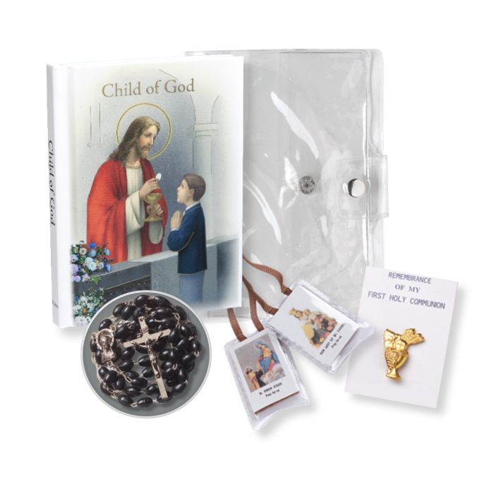 Communion 5 Piece Missal Set (Memories Edition) for Boys