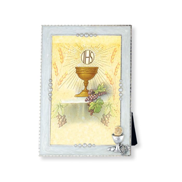 First Communion 4x6 Silver Pearlized Frame