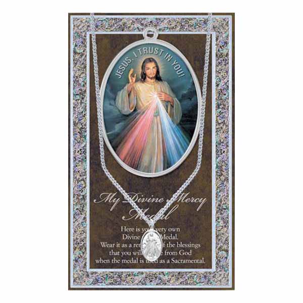 Divine Mercy Pewter Medal 1" 