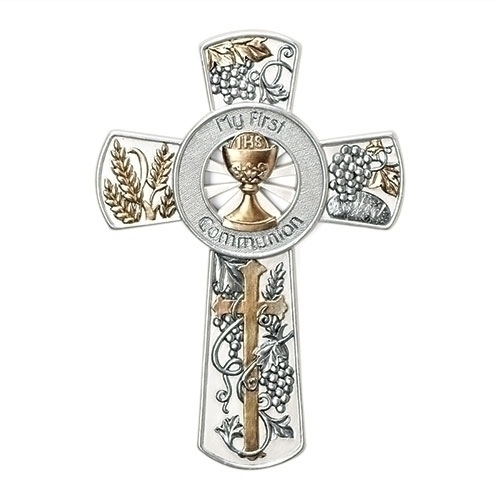 First Communion Wall Cross, 8"