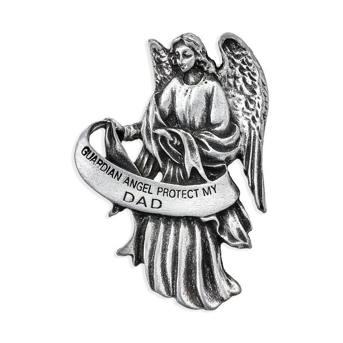 2x2.5" Guardian Angel Protect Dad Visor Clip