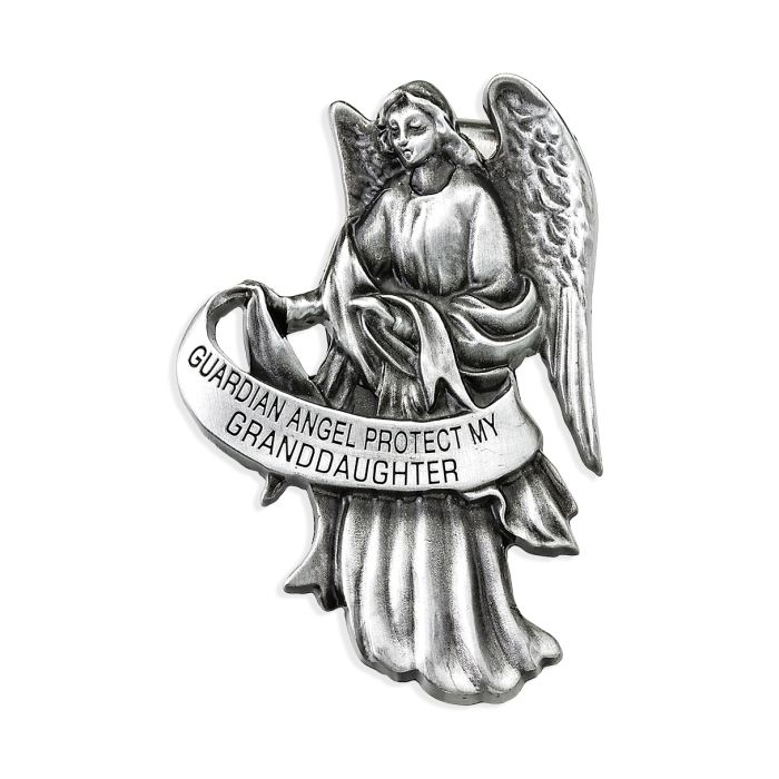 Guardian Angel Protect Granddaughter Visor Clip 2x2.5" 