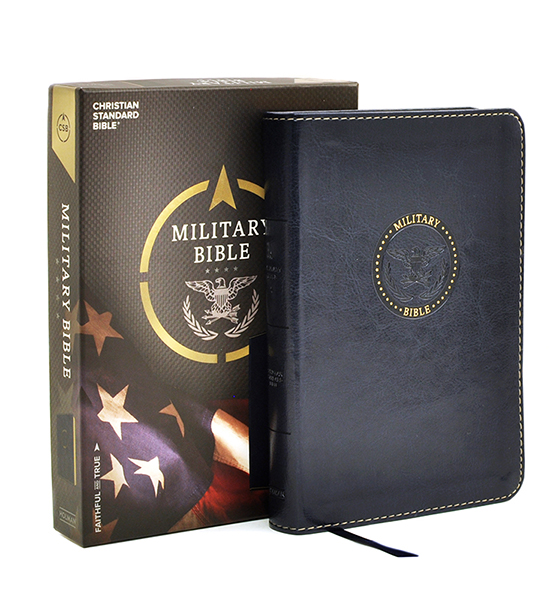 HCSB Navy Bible Black simulated leather, 4-1/2 x 7"