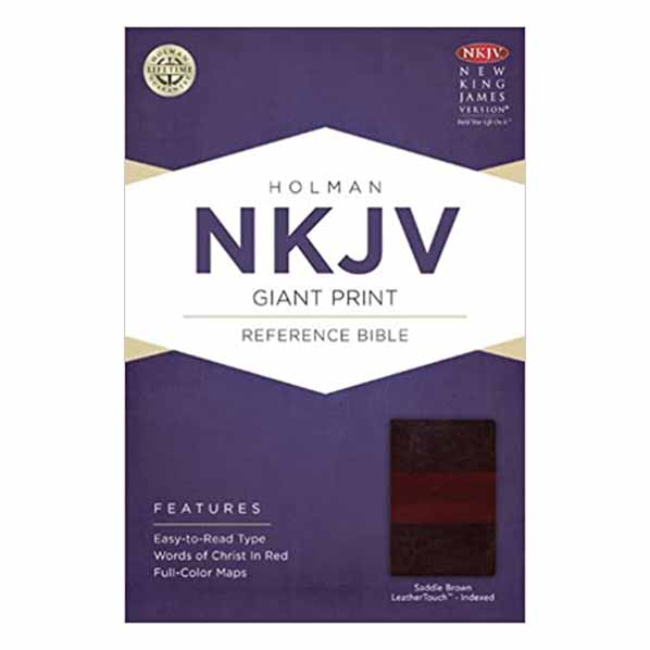 Holman Giant Print Reference Bible (NKJV Saddle LeatherTouch)