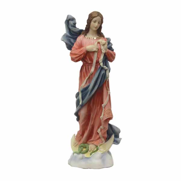 Our Lady Undoer of Knots Veronese Hand-painted Color Statue 12" SR76428C
