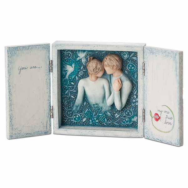 Willow Tree® Duet Our Love Song Triptych: 4.75"